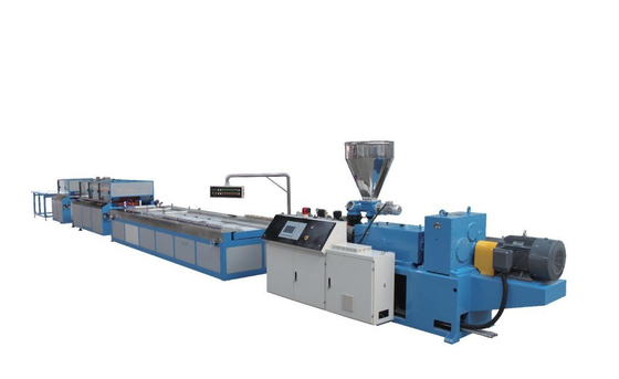 PE,PP,PVC wood plastic board extrusion line and wood plastic composite profile production