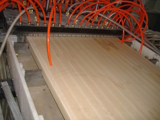 PE,PP,PVC wood plastic board extrusion line and wood plastic composite profile production