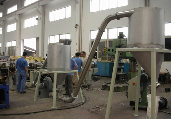 WPC Pelletizing Line With Conical Twin Screw , Plastic Pelletizer Machine
