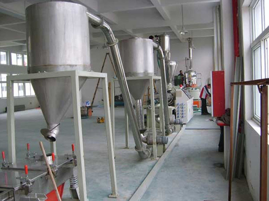 WPC Pelletizing Line With Conical Twin Screw , Plastic Pelletizer Machine