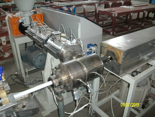 PVC / PE / ABS Plastic Extrusion Line , Plastic Coating Machine Mechanotronics