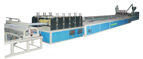 Twin-wall Hollow Roofing Sheet Plastic Extrusion Line , Co-extrusion Technology
