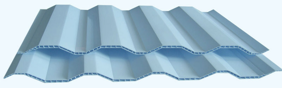 Twin-wall Hollow Roofing Sheet Plastic Extrusion Line , Co-extrusion Technology