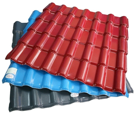 Waterproof PVC Plastic Roofing Tiles Extrusion Line Single Layer Heat Insulation