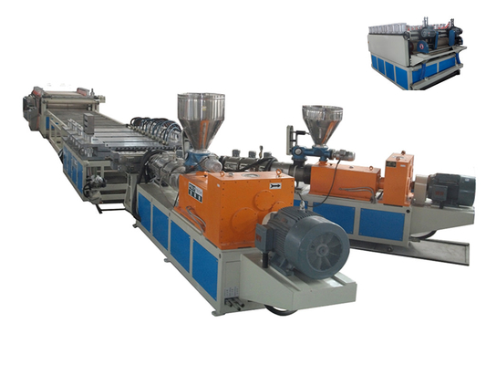 WPC Plastic Thick Foam Sheet Extrusion Line Machinery , One Layer / Two Layer Board