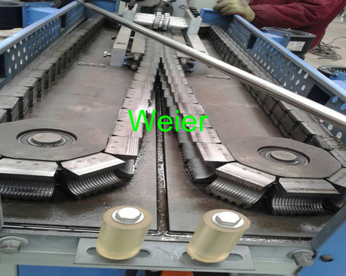 PVC / PA Corrugated Pipe Production Line , Air Cooling And Water Cooling